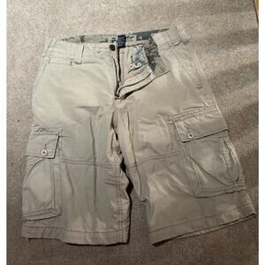 Y2K Wearfirst Men's Khaki Cargo Shorts Size 32 100% Cotton